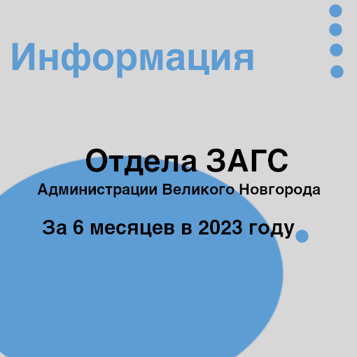 За 6 месяцев 2023 года в Великом Новгороде родились 1069 детей.