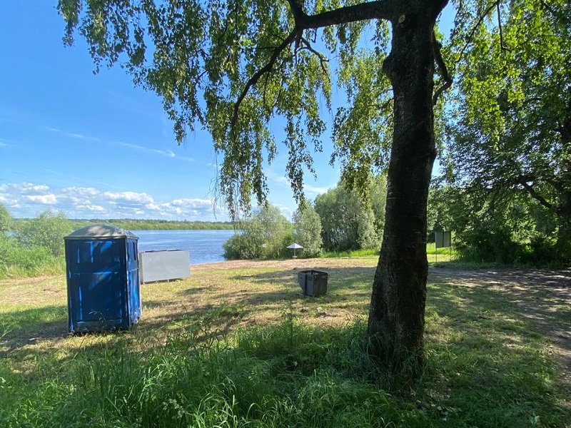 В Великом Новгороде подготовили еще одно место для купания.