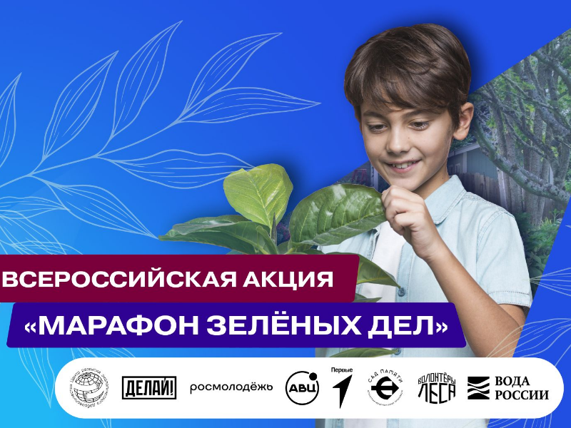 Новгородские школьники могут принять участие во Всероссийской акции «Марафон зеленых дел».