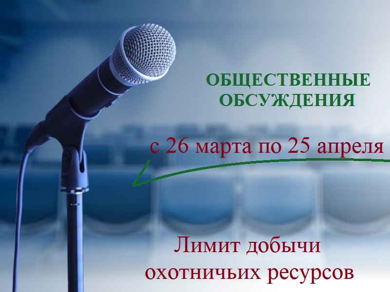 Общественные обсуждения материалов, обосновывающих лимит добычи охотничьих ресурсов на территории Новгородской области.